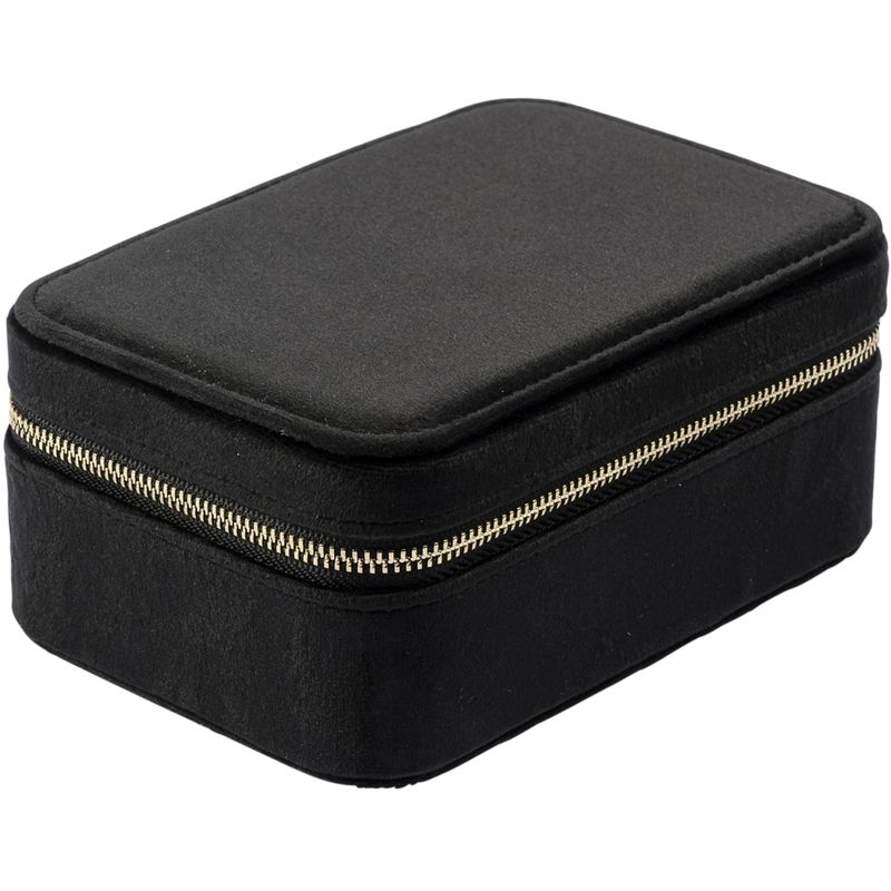 Velvet Jewellery Box Black
