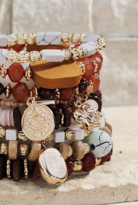 Boho Armbånd Pink Sand
