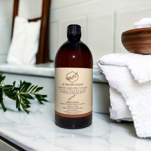 Hovedbilde Alepposåpe 30% flytende 1000 ml