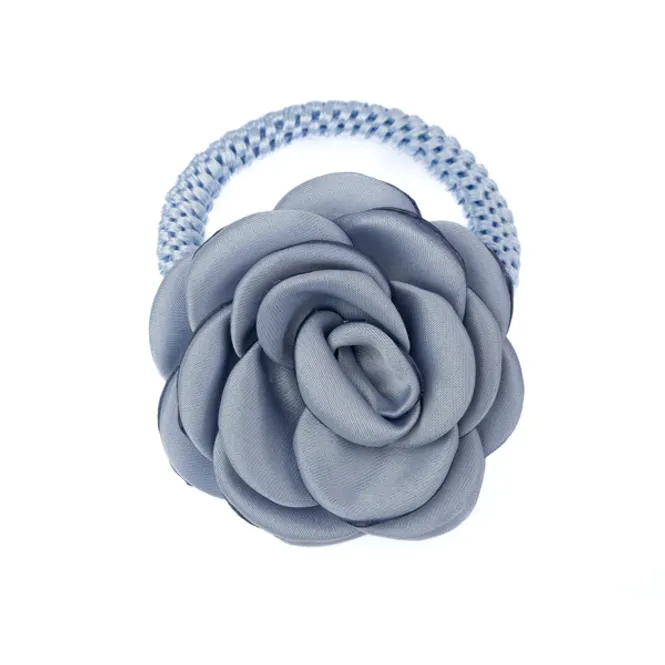 Hovedbilde Satin Rose Hair Tie Light Blue