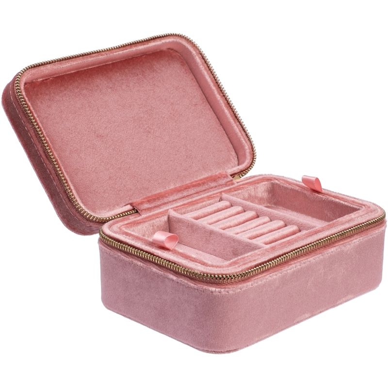 Velvet Jewellery Box Sparkled Rose