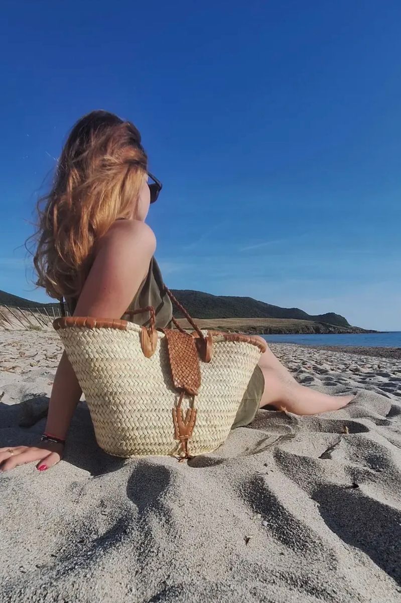 Cassis Stråveske Brun