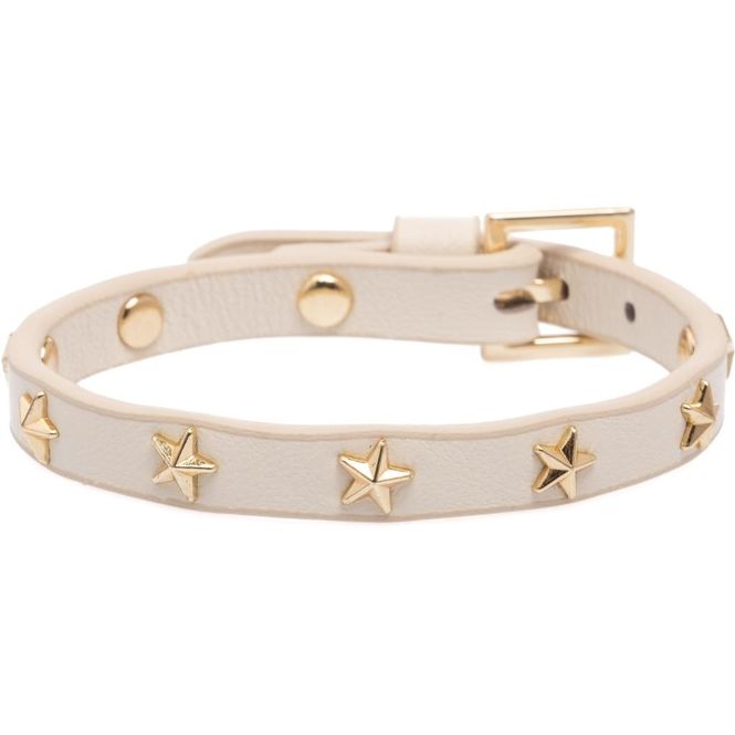 Hovedbilde Leather Star Stud Bracelet Mini Vanilla