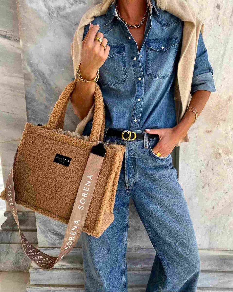 Sorena Teddy Honey Medium Tote Bag