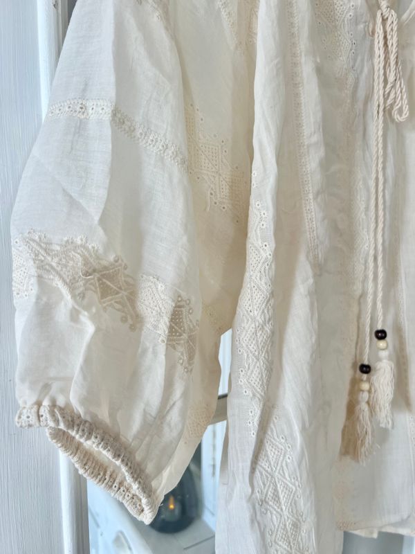 Bluse Boho Creme