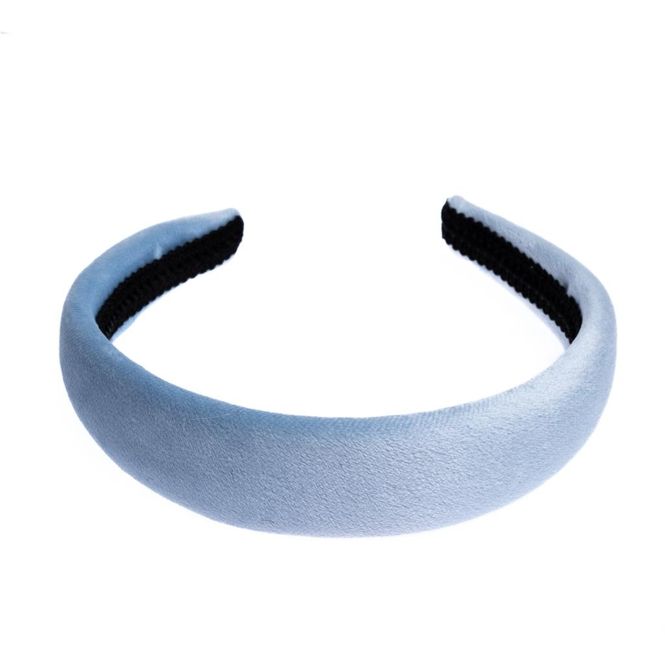 Hovedbilde Velvet Hair Band Broad Light Blue